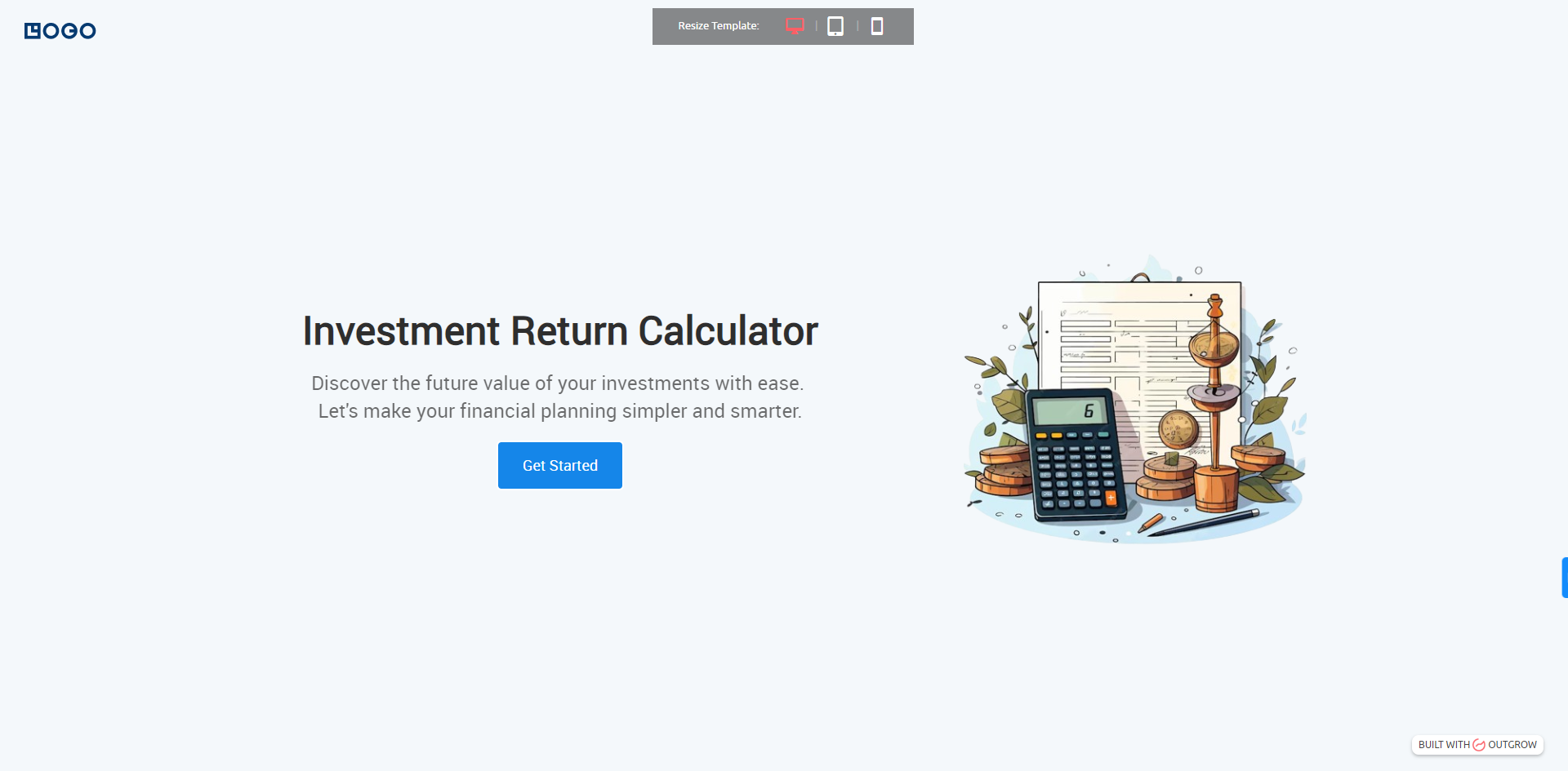 investment return calculator template