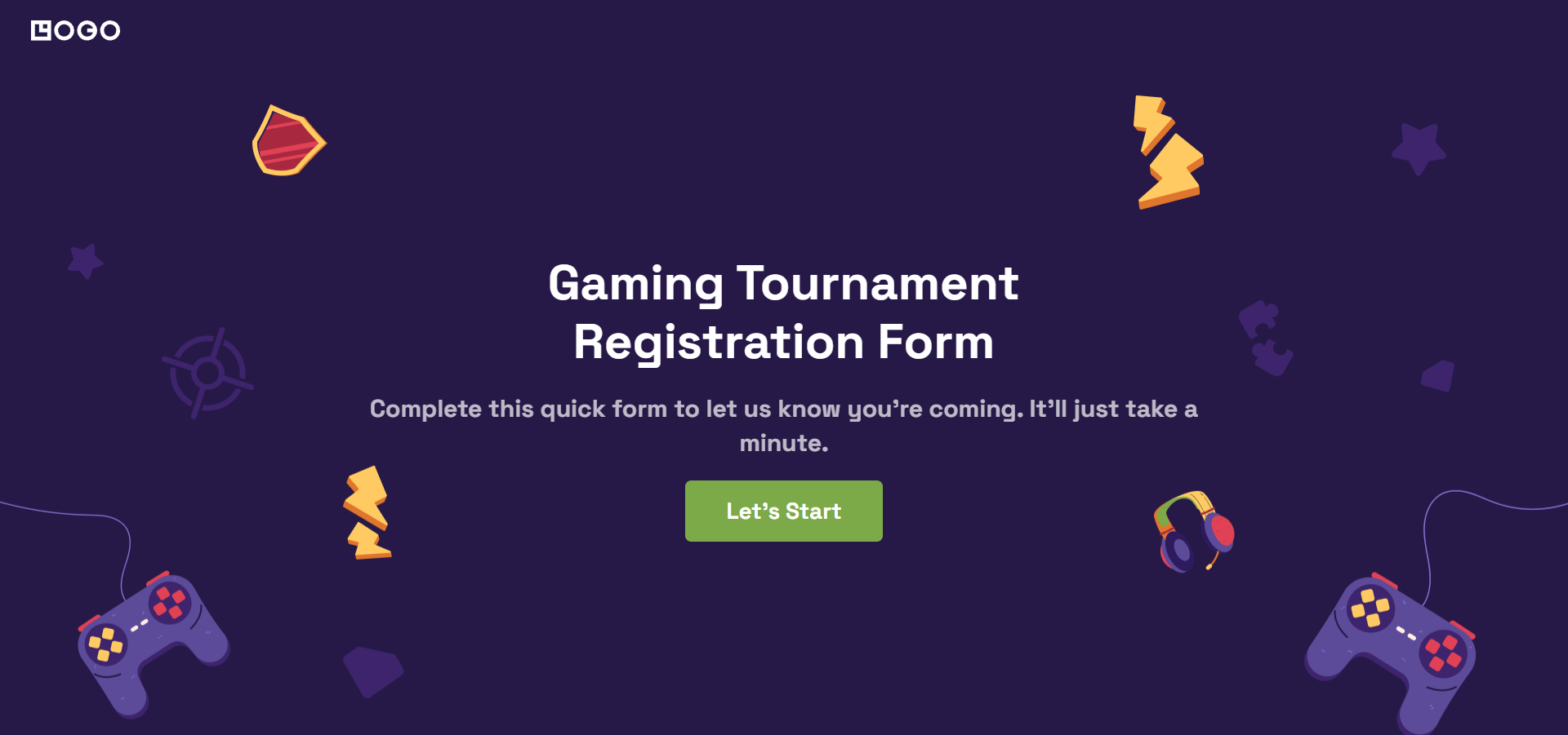 gaming tournament form